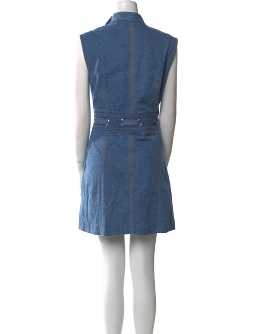 Veronica Beard Mock Neck Mini Dress