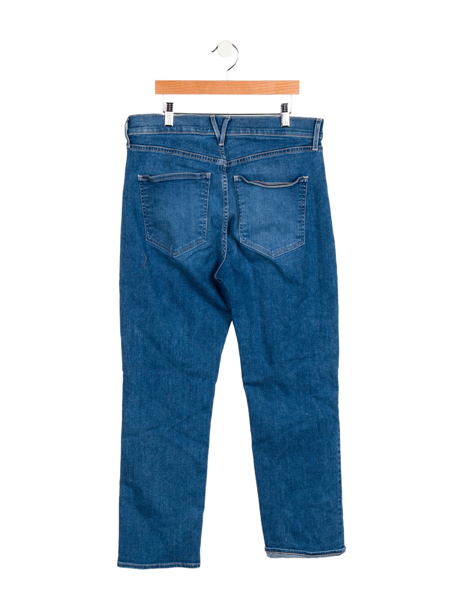 Veronica Beard High-Rise Straight Leg Jeans