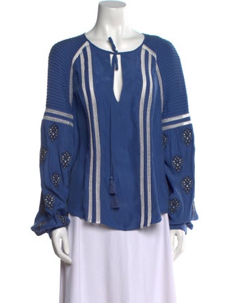 Veronica Beard Silk Printed Blouse