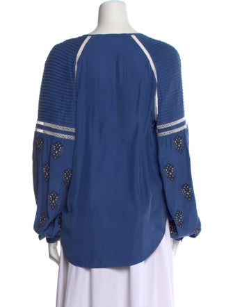 Veronica Beard Silk Printed Blouse