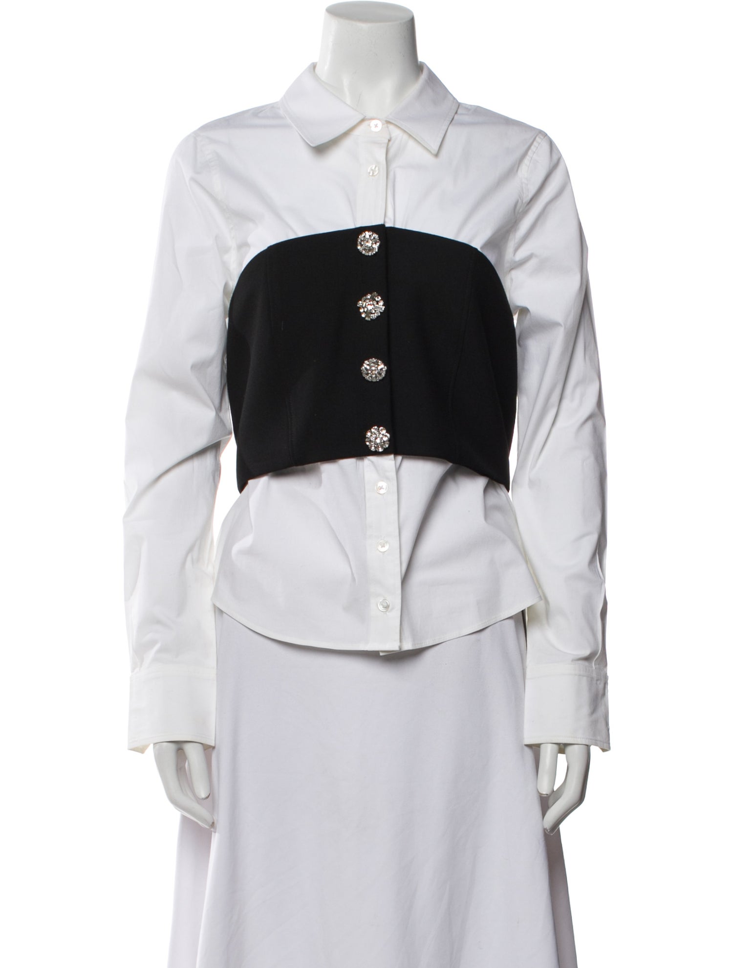 Veronica Beard Long Sleeve Button-Up Top