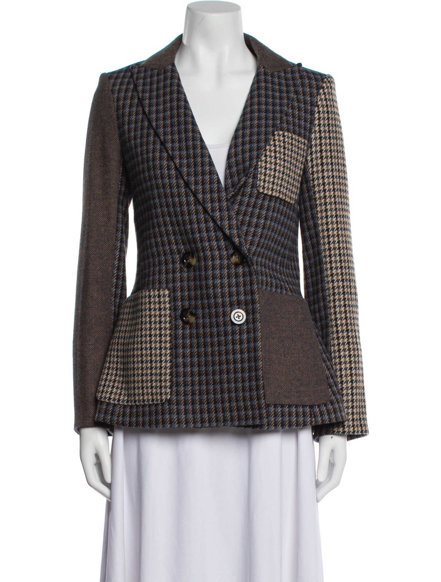 Veronica Beard Houndstooth Print Blazer