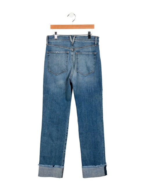 Veronica Beard High-Rise Straight Leg Jeans
