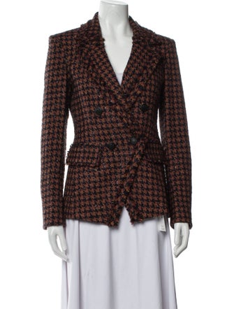Veronica Beard Plaid Print Blazer