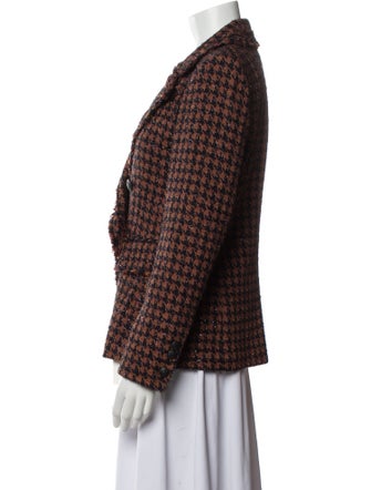 Veronica Beard Plaid Print Blazer