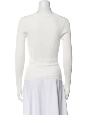 Veronica Beard V-Neck Long Sleeve Top