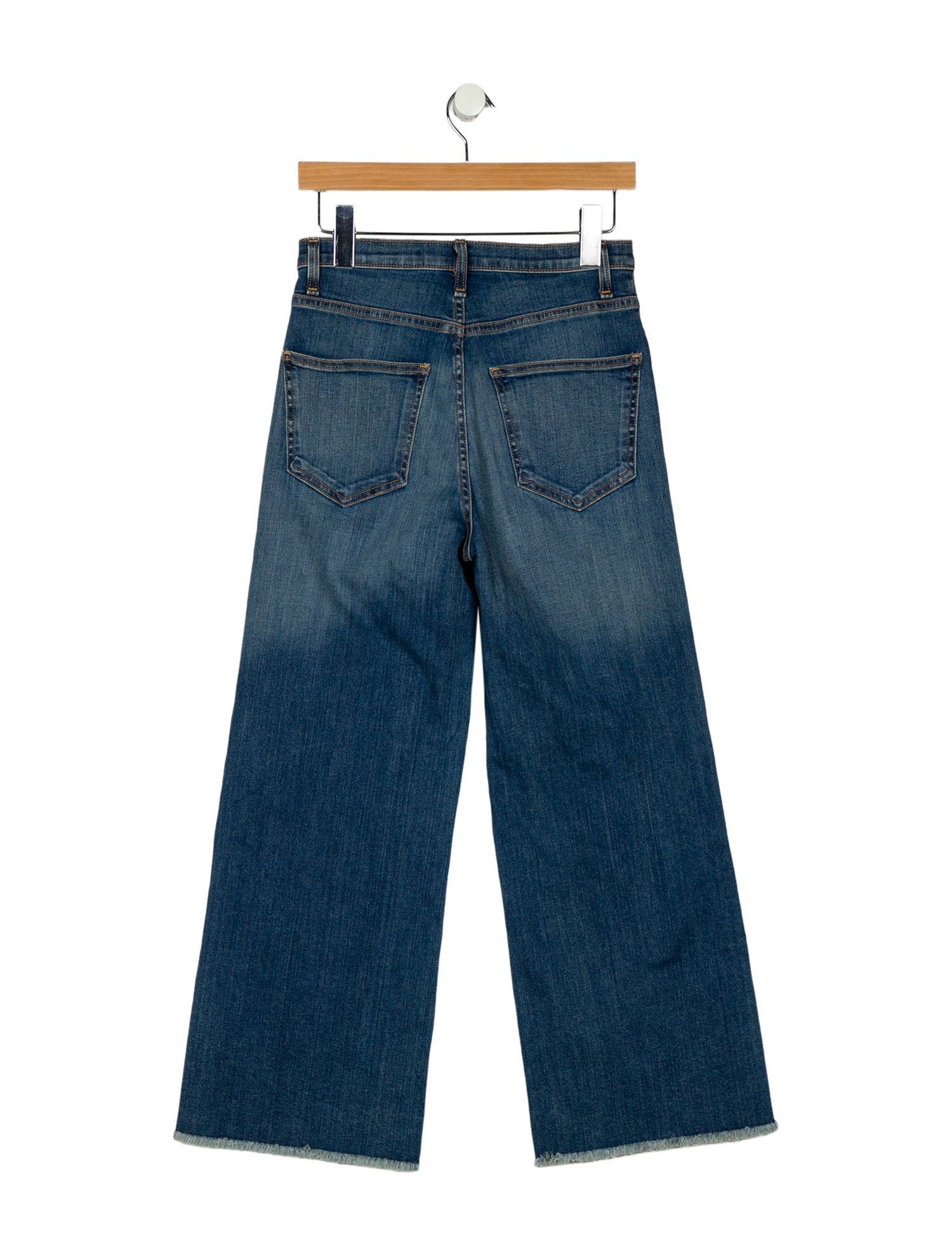 Veronica Beard Mid-Rise Wide Leg Jeans