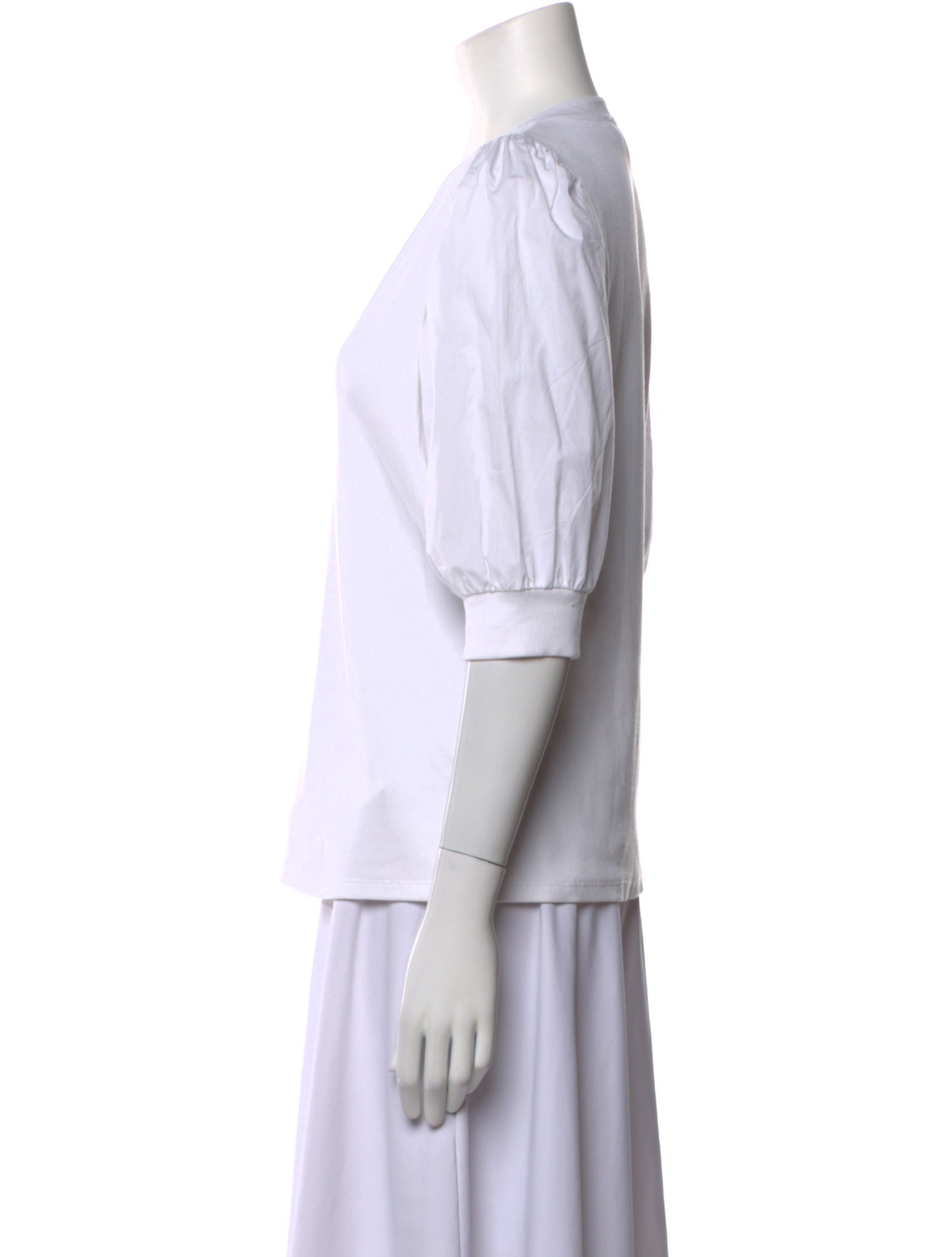 Veronica Beard V-Neck Three-Quarter Sleeve Polo