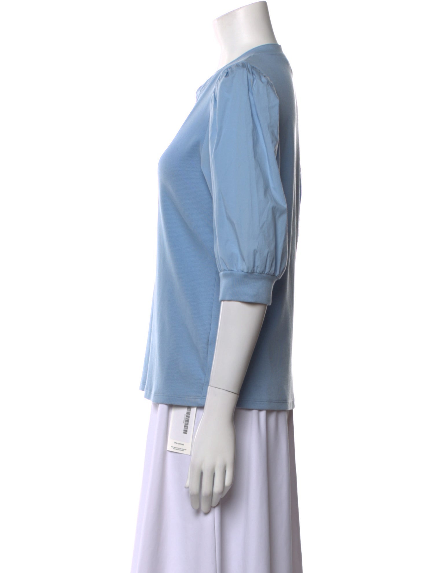 Veronica Beard V-Neck Three-Quarter Sleeve Blouse