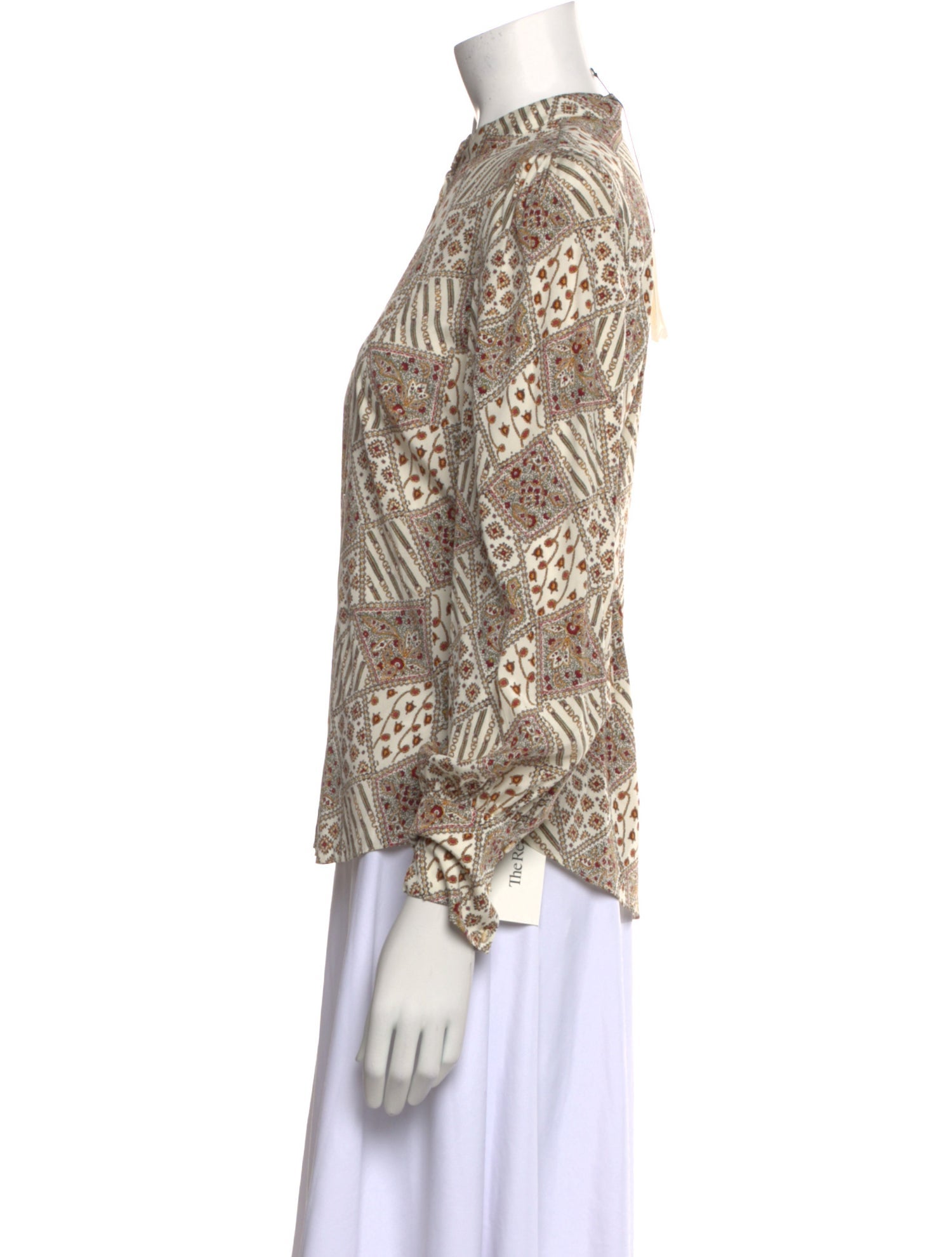 Veronica Beard Silk Printed Blouse
