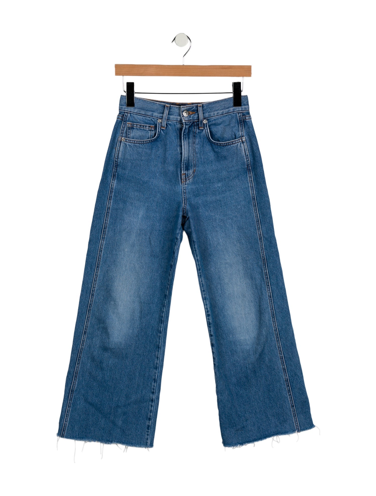 Veronica Beard High-Rise Wide Leg Jeans