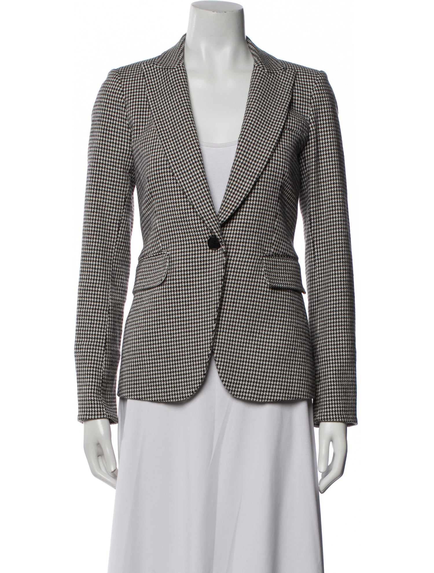 Veronica Beard Houndstooth Print Blazer