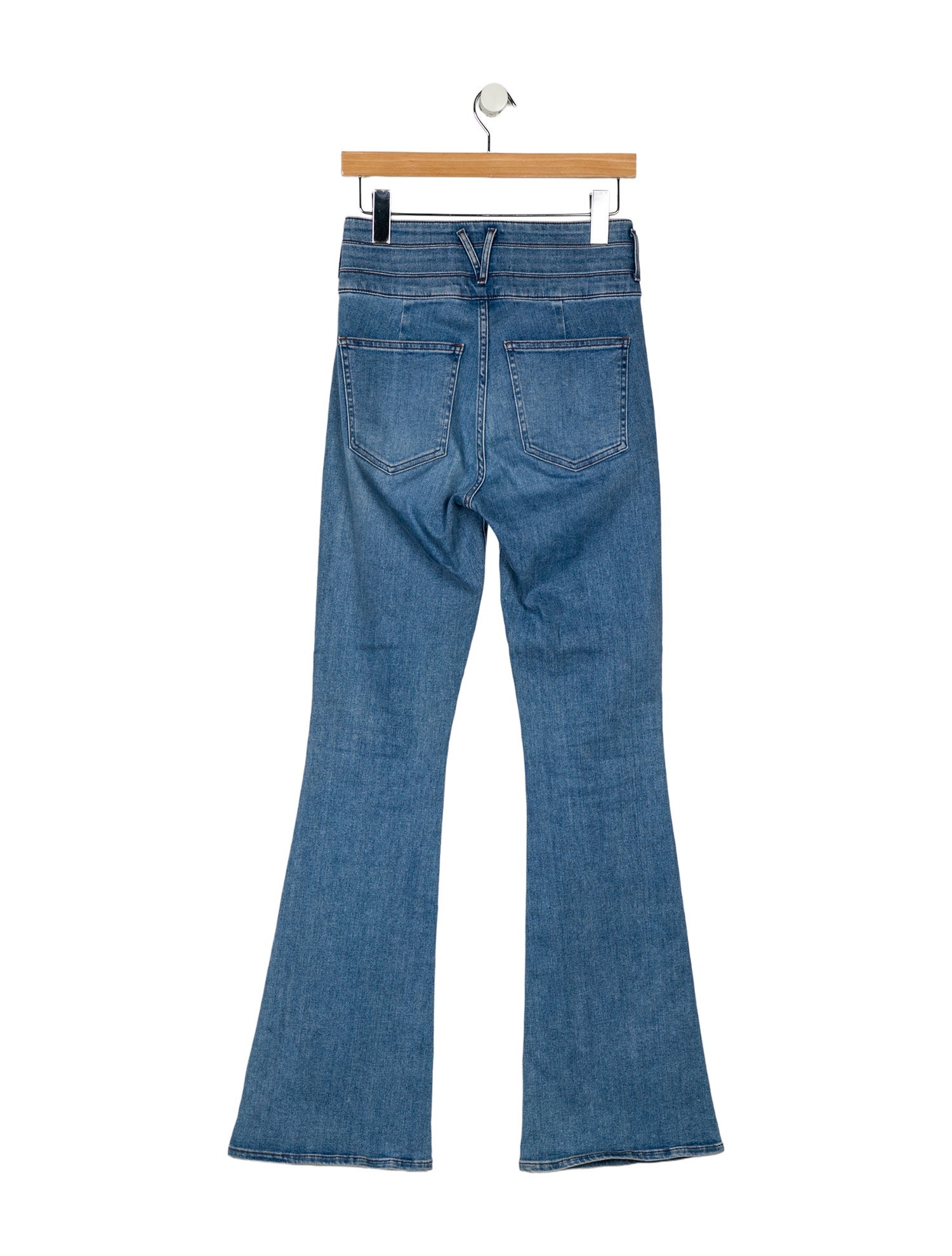 Veronica Beard Mid-Rise Wide Leg Jeans