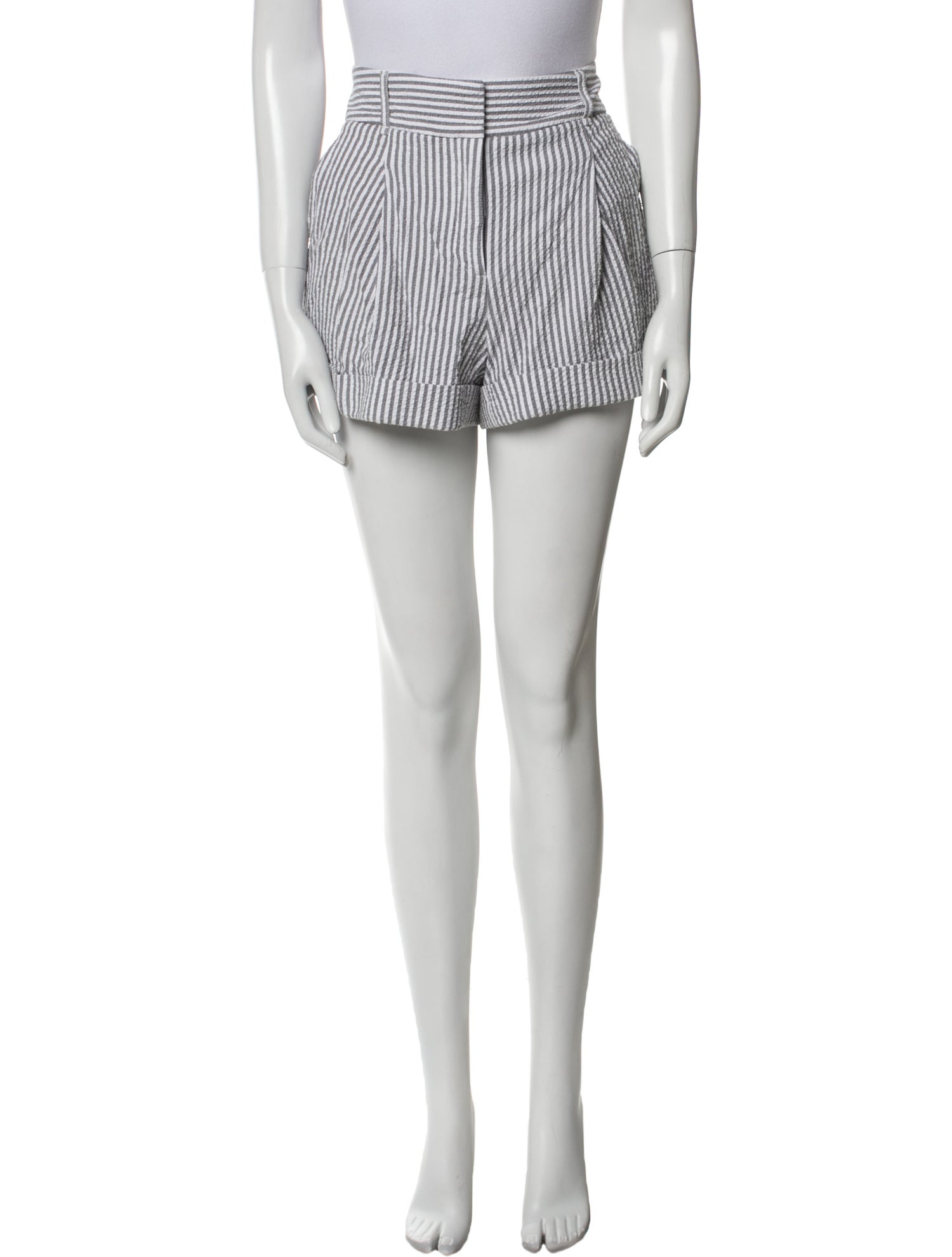 Veronica Beard Striped Mini Shorts