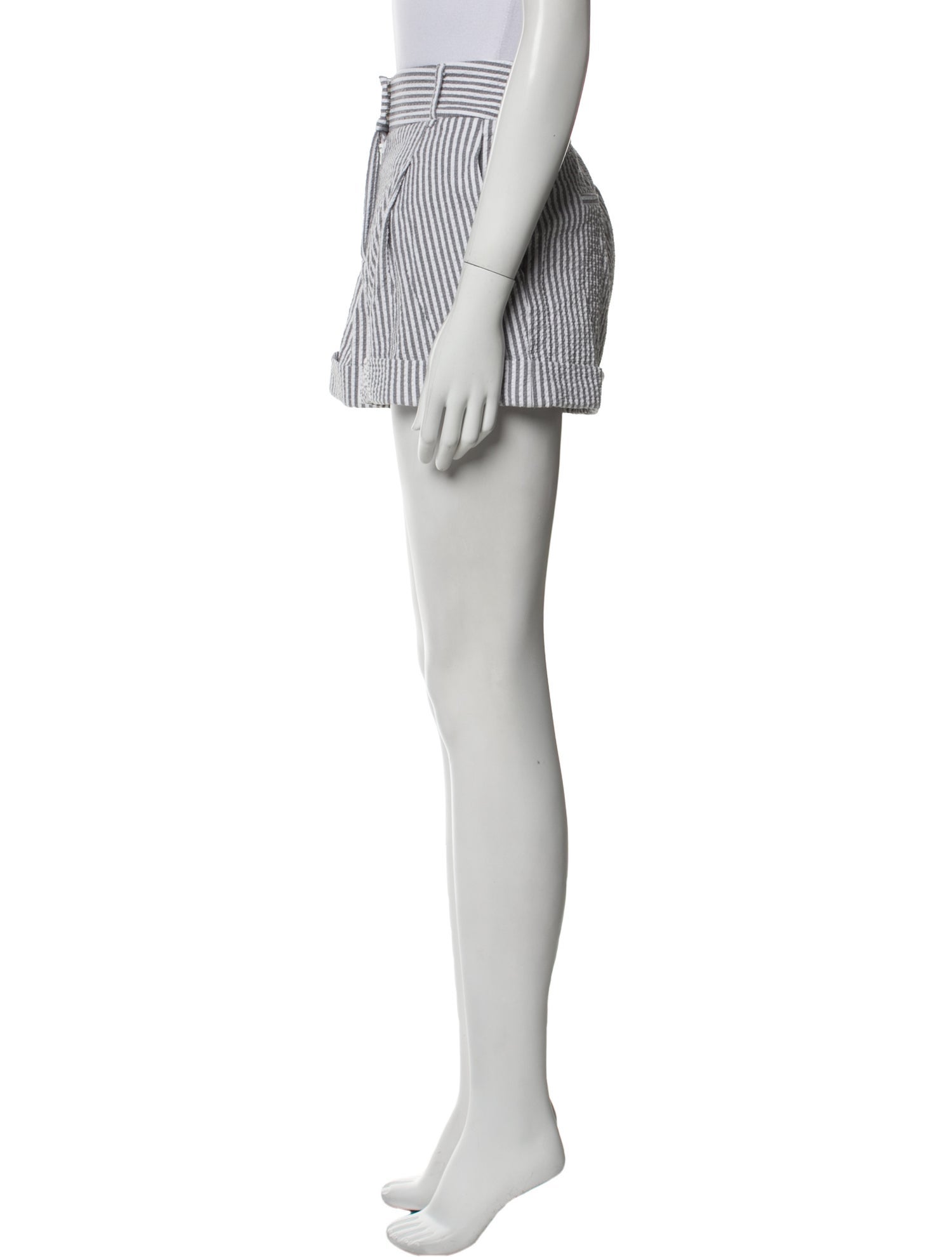 Veronica Beard Striped Mini Shorts