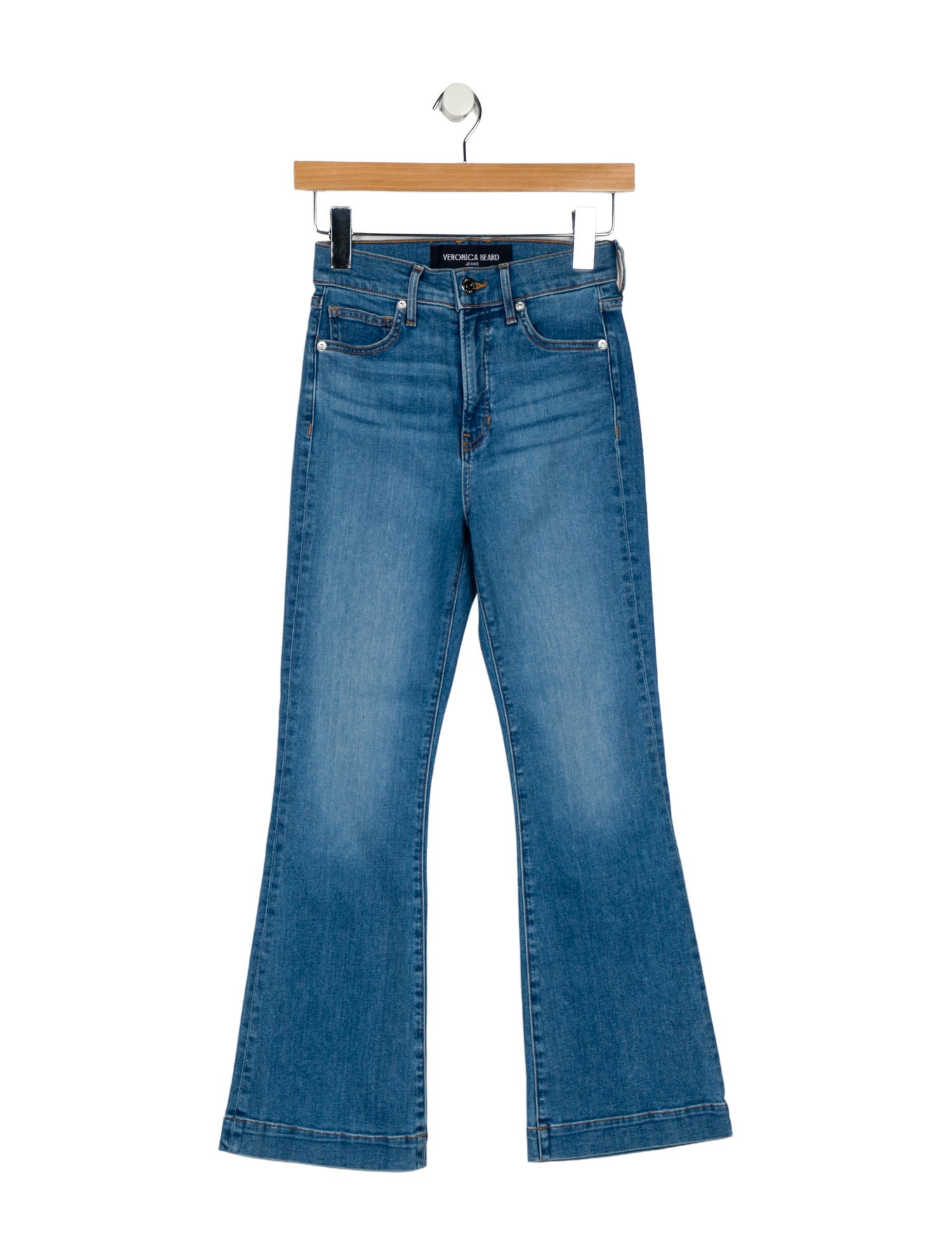 Veronica Beard High-Rise Wide Leg Jeans
