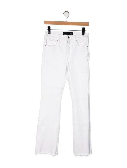 Veronica Beard Mid-Rise Straight Leg Jeans