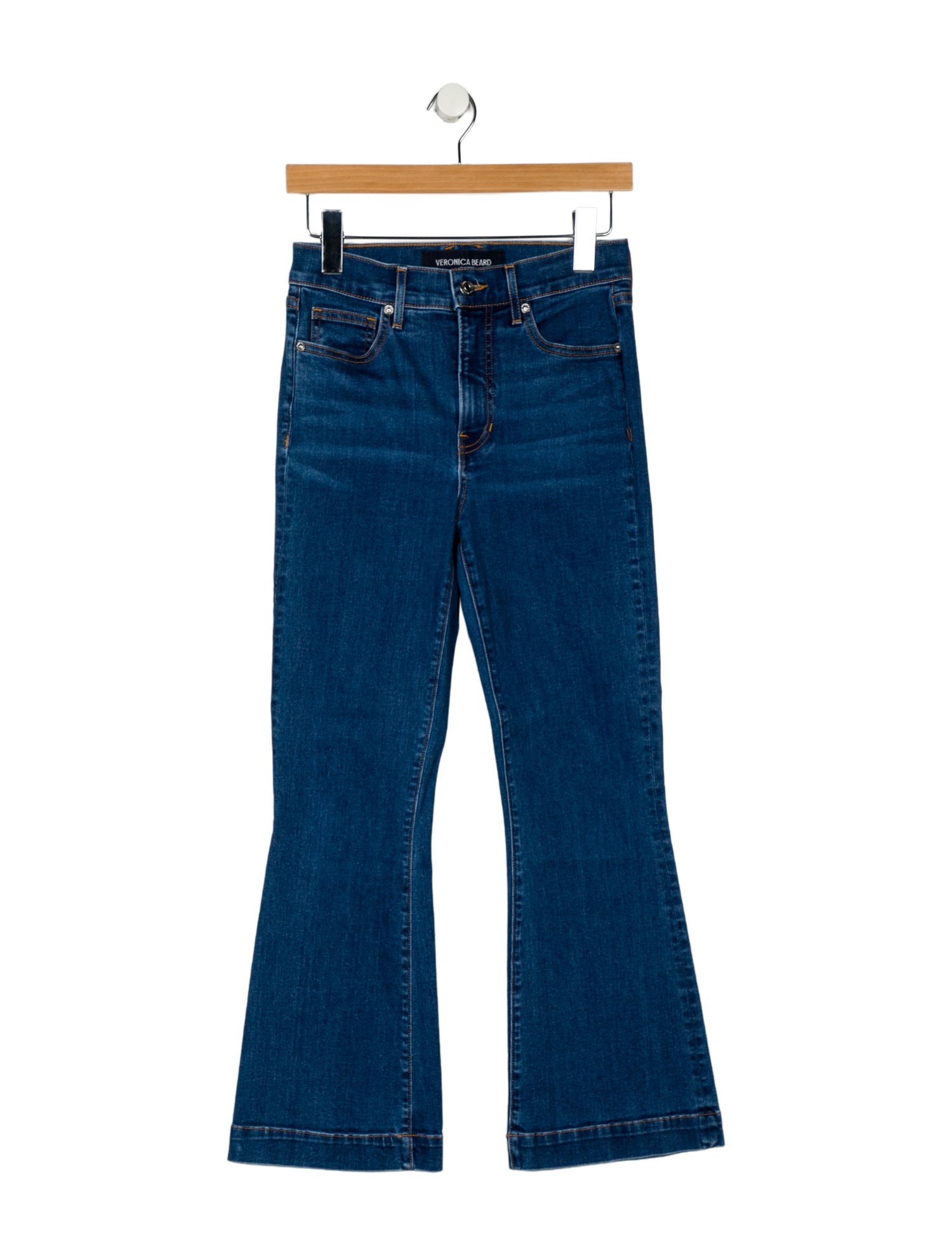 Veronica Beard High-Rise Wide Leg Jeans