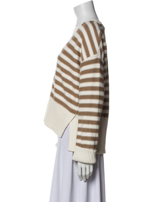 Veronica Beard Striped V-Neck Sweater