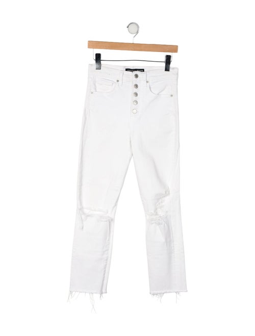 Veronica Beard High-Rise Straight Leg Jeans