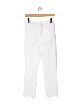 Veronica Beard High-Rise Straight Leg Jeans