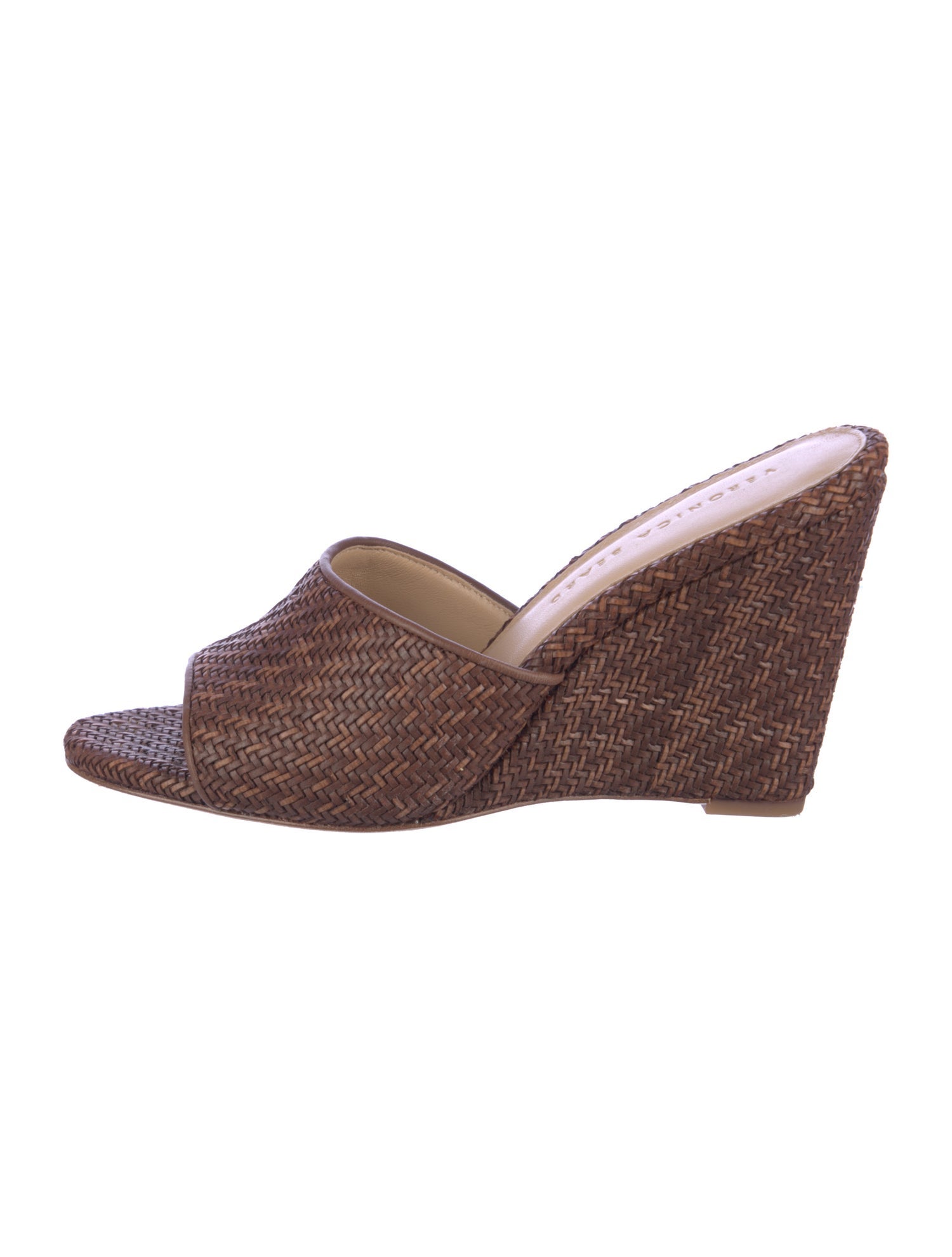 Veronica Beard Straw Slides