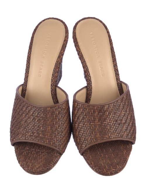 Veronica Beard Straw Slides