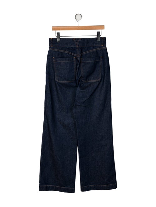 Veronica Beard High-Rise Wide Leg Jeans