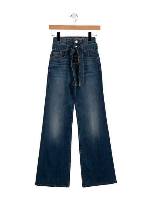 Veronica Beard High-Rise Wide Leg Jeans