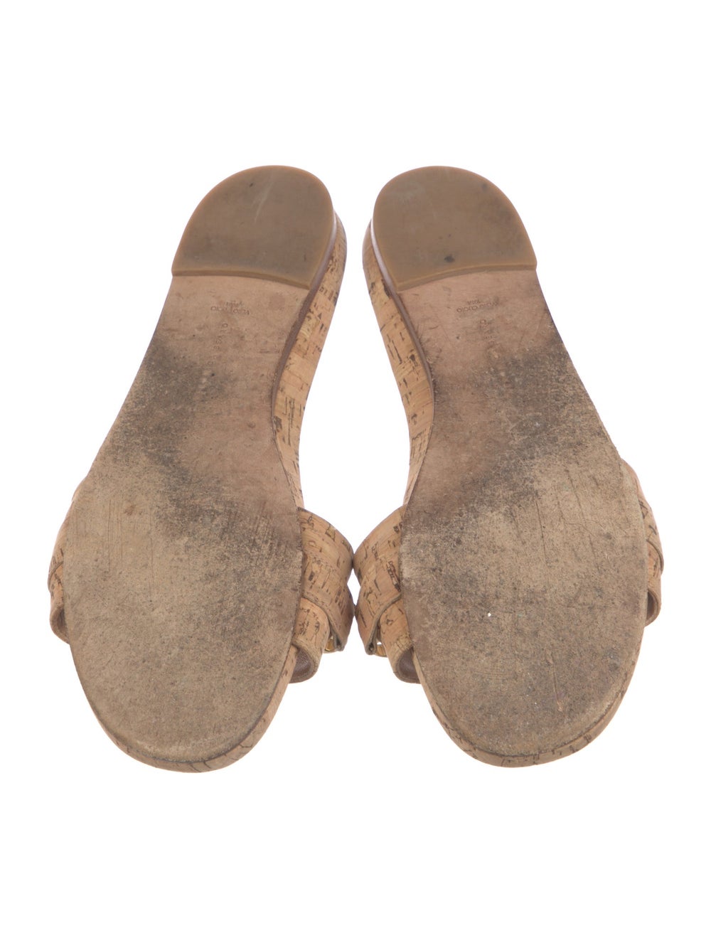 Veronica Beard Slides Neutrals Chain-Link Accents - image 5