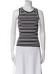 Veronica Beard Striped Scoop Neck Top