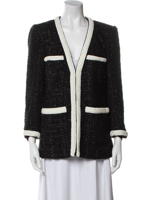 Veronica Beard Wool Tweed Pattern Evening Jacket