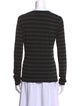 Veronica Beard Striped Crew Neck Sweatshirt