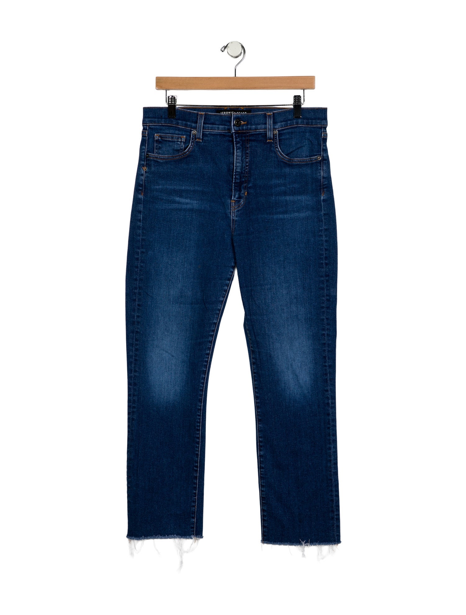 Veronica Beard High-Rise Straight Leg Jeans