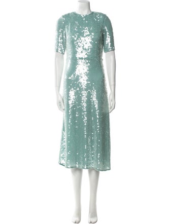 Veronica Beard Crew Neck Long Dress