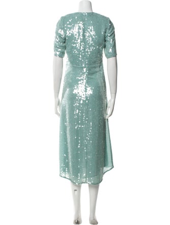 Veronica Beard Crew Neck Long Dress