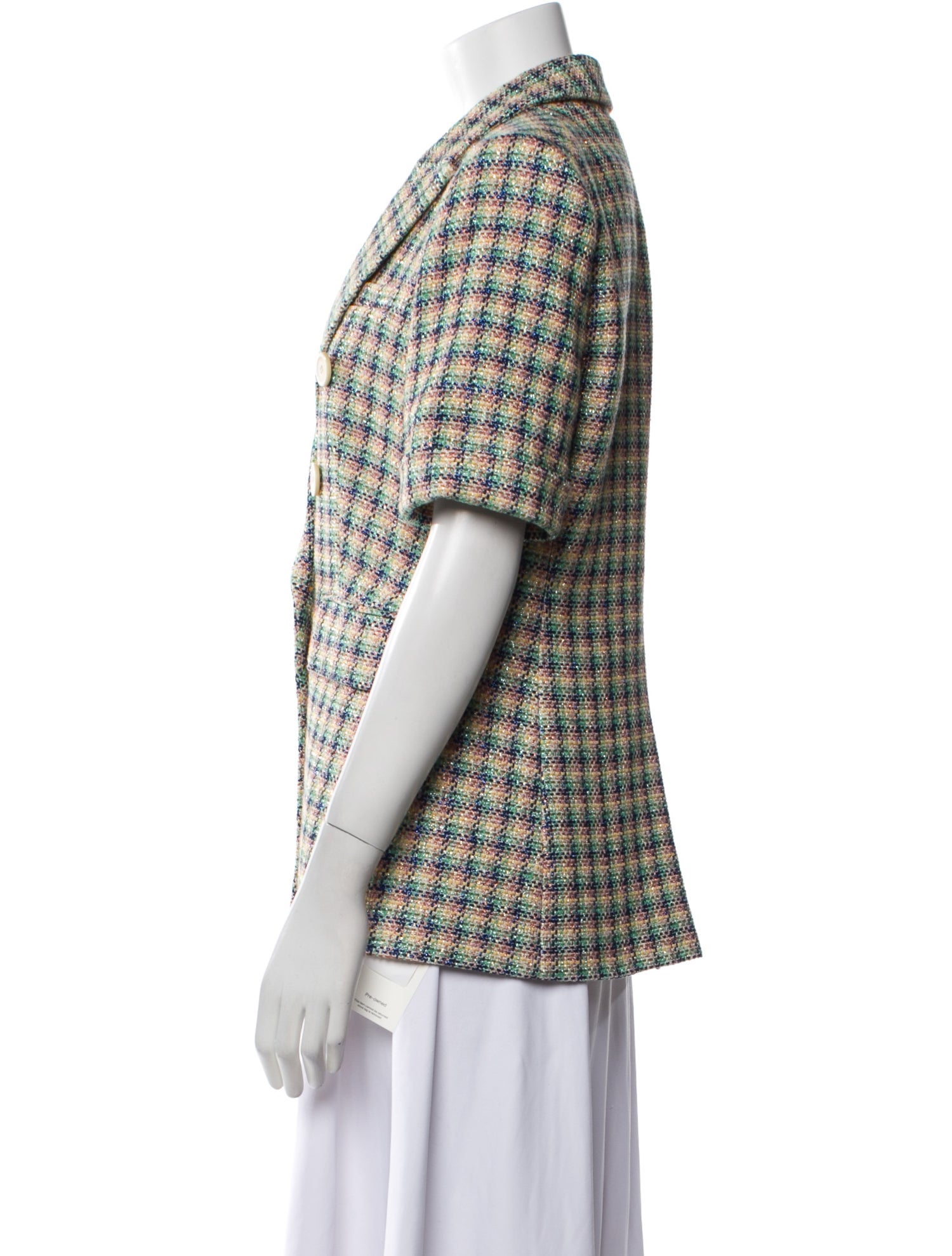 Veronica Beard Plaid Print Blazer