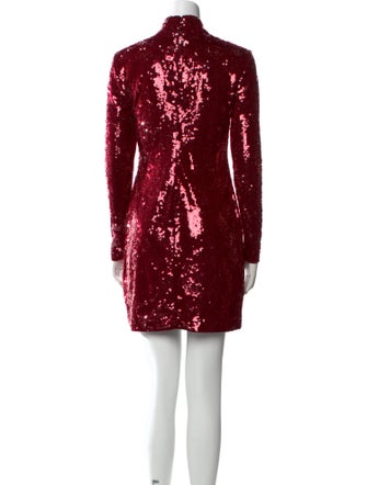 Veronica Beard Mock Neck Mini Dress