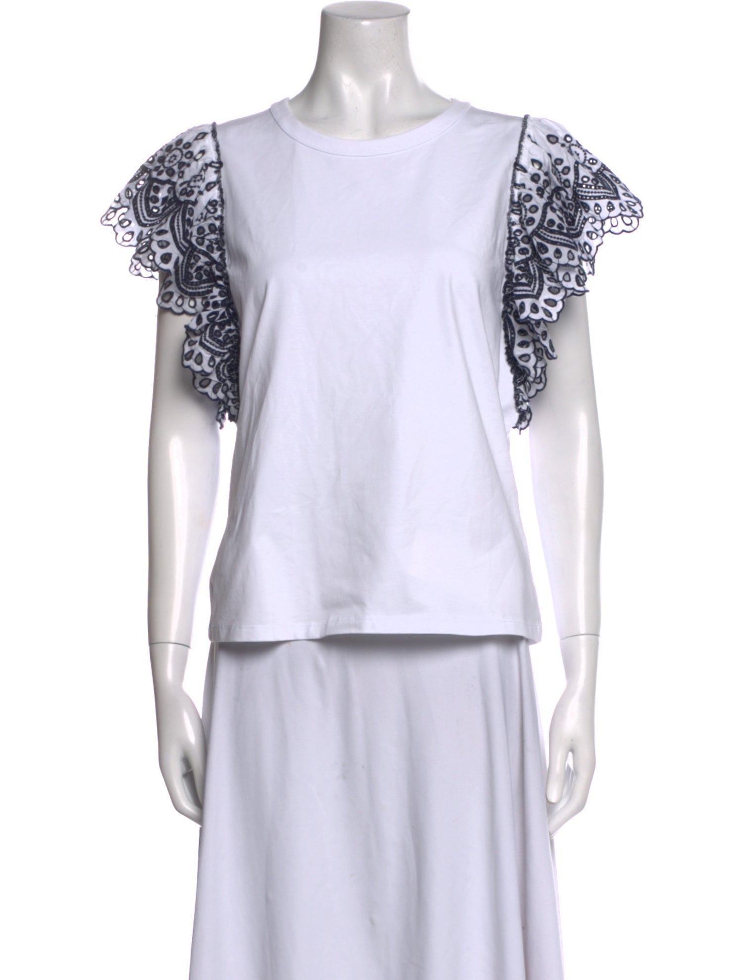 Veronica Beard Graphic Print Scoop Neck T-Shirt w/ Tags