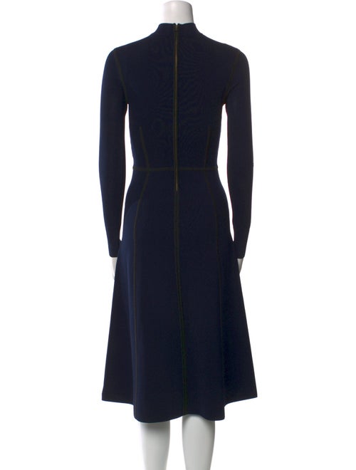 Veronica Beard Mock Neck Midi Length Dress