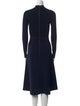 Veronica Beard Mock Neck Midi Length Dress