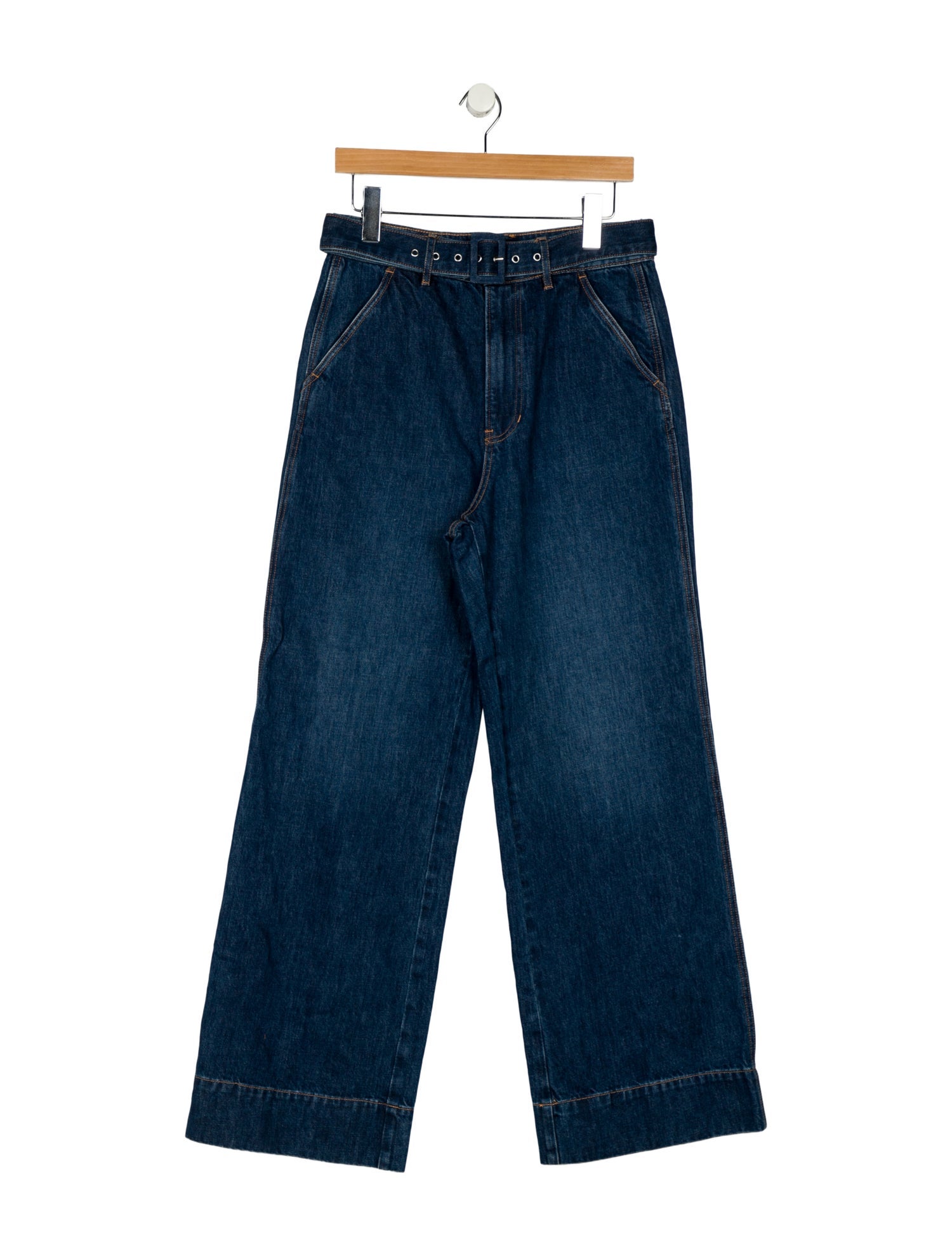 Veronica Beard High-Rise Wide Leg Jeans