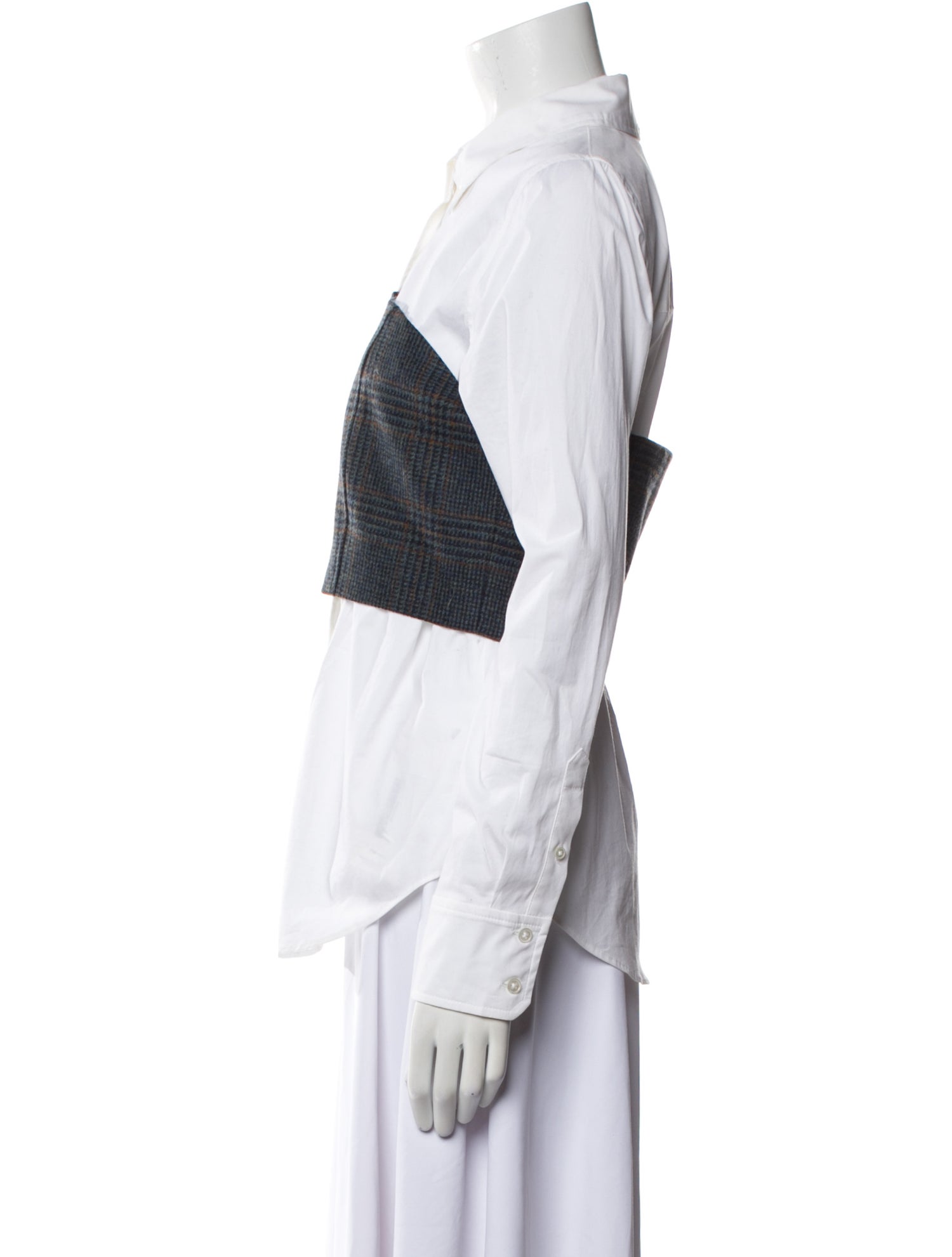 Veronica Beard Long Sleeve Button-Up Top