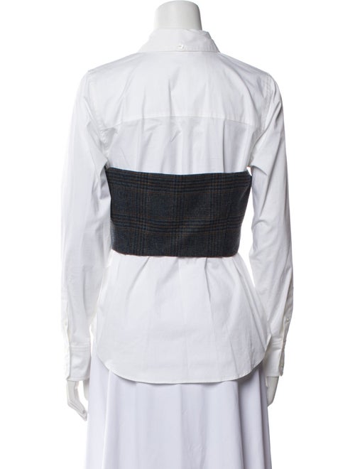 Veronica Beard Long Sleeve Button-Up Top