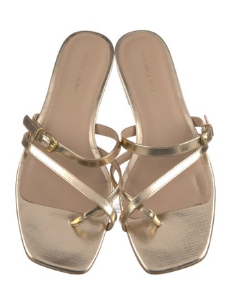 Veronica Beard Leather Slides