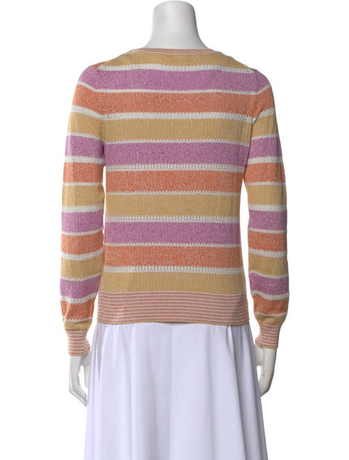 Veronica Beard Striped Scoop Neck Sweater