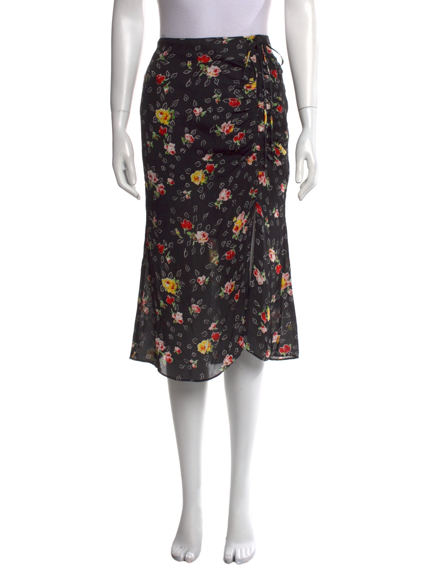 Veronica Beard Silk Midi Length Skirt