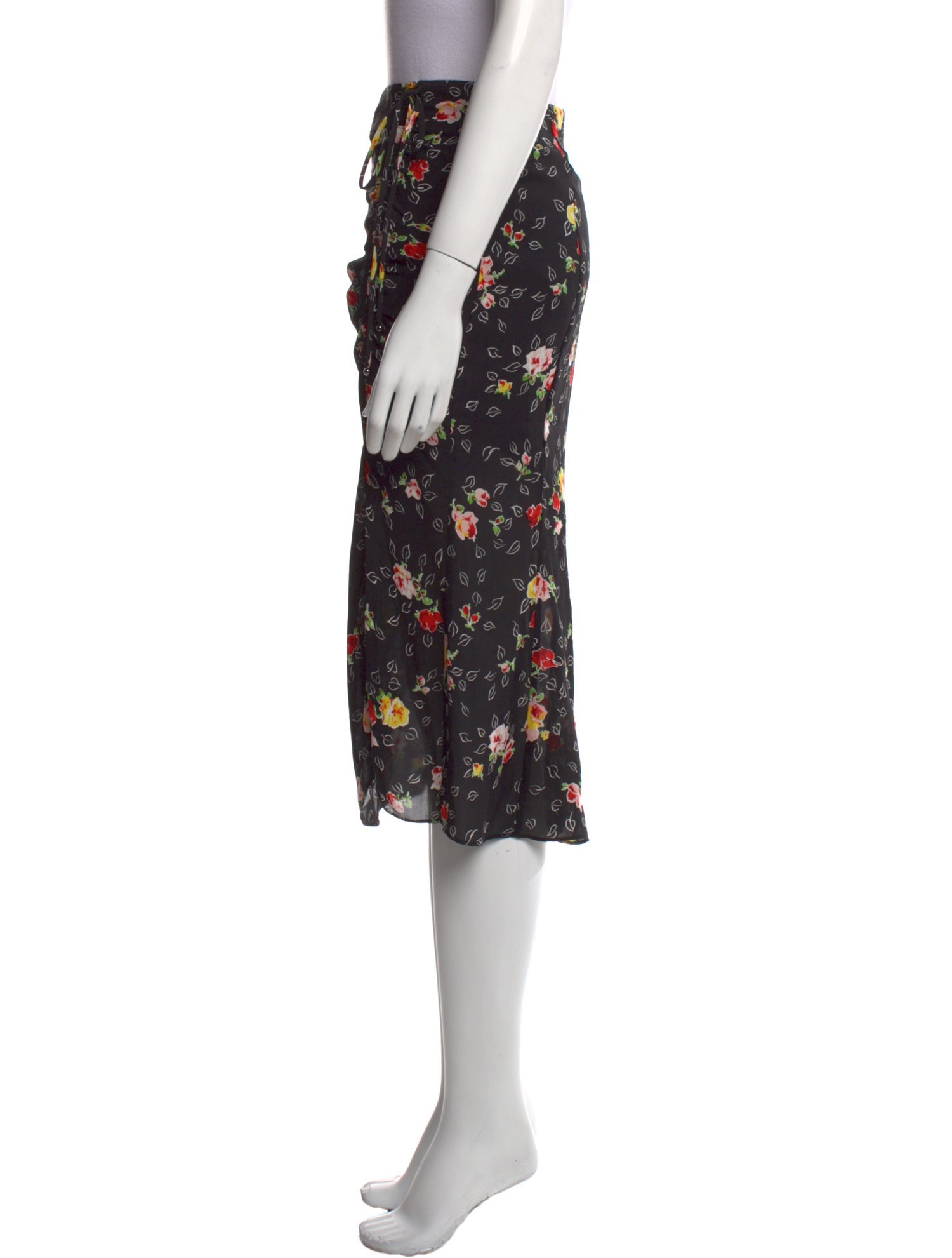 Veronica Beard Silk Midi Length Skirt