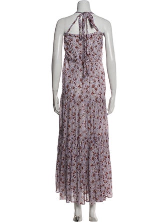 Veronica Beard Floral Print Long Dress