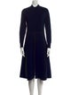Veronica Beard Mock Neck Midi Length Dress